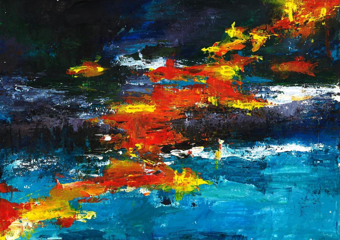 Abstract Art Print "Luminous Growth"