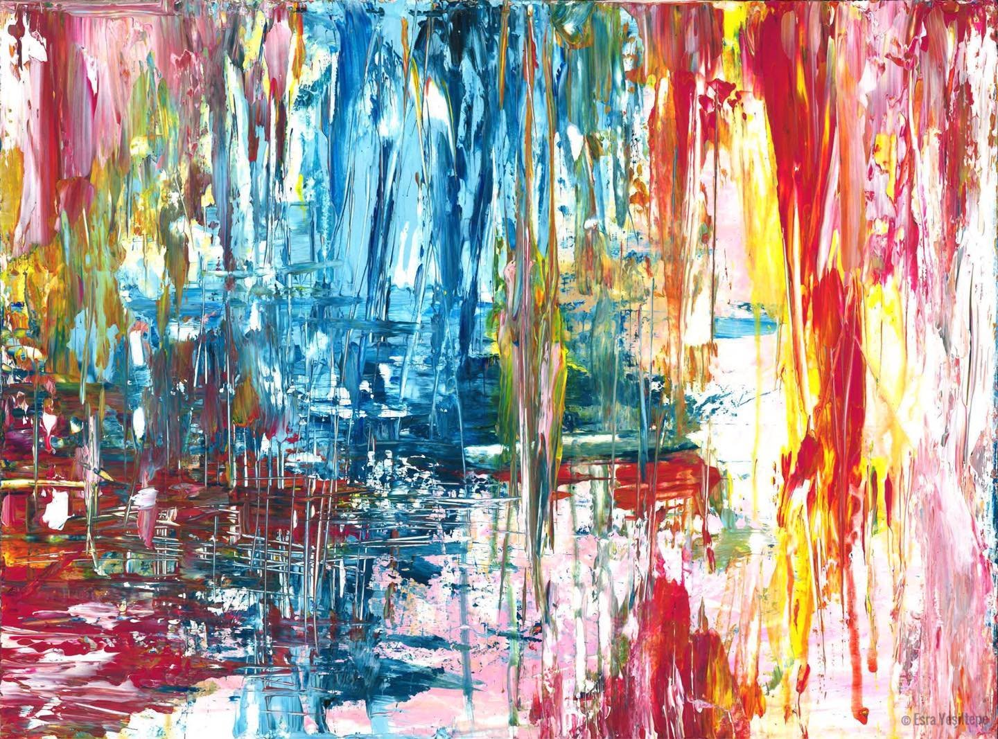 Abstract Art Print "Falling Grace"