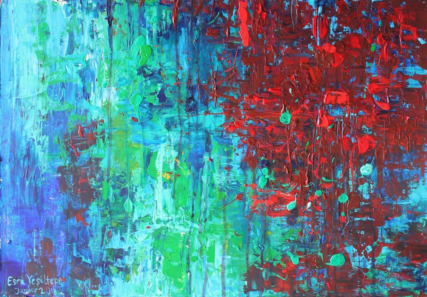 Abstract Art Print “Cascade 2”