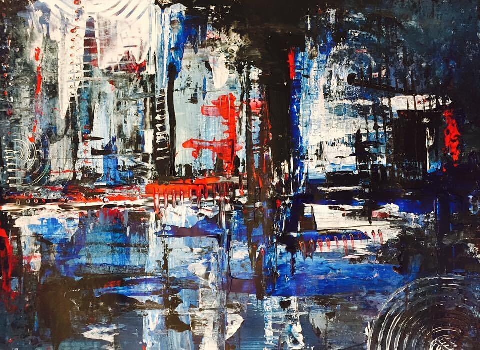 Abstract Art Print "Metropolitan Pulse"